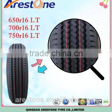 Arestone brand 7.00 16 light truck tyre from shandong