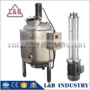 Pharmaceutical uses 500 L Liquid Tank with 3000 RPM stirrer and Homogenizer