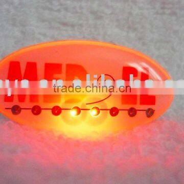 LED Flashing Badge