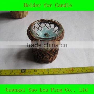 Nature Bamboo Tea Light Candle Holder Manufactuer