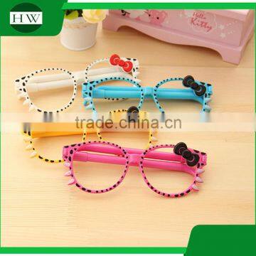 Cheap Wholesale Office School Gift Fashion Cute Cartoon Plastic Hello Kitty Glass Shape Ball Point Pen Promotional photo-6
