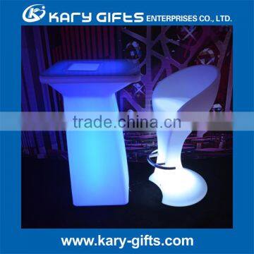 Portable Cocktail Table With Ice Bucket Led Outdoor Furniture Bar Table photo-3