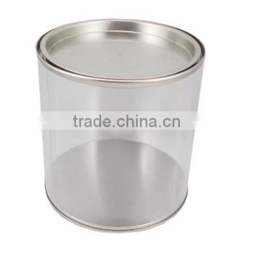 tin lid pvc body wholesale printed packing pvc tube box