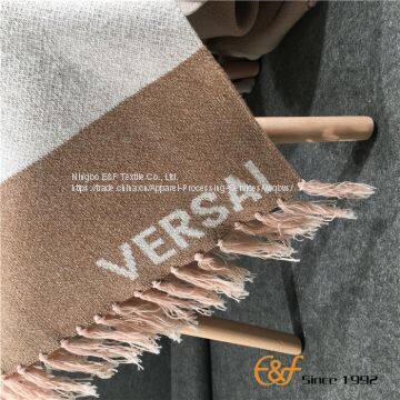 Australian Wool Jacquard Tassels Design Knitting Blanket photo-3