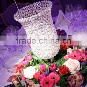 Tall Wedding Table Crystal Centerpiece photo-4