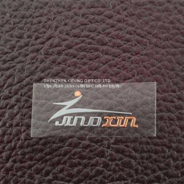 Custom metal logo ladels sticker for wallet