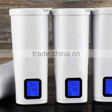 The music of the smart glass USB stainless steel Automatic reminding thermal insulation Cup Intelligent display glass