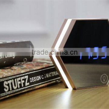 Mirror alarm clock Multi function image digital alarm clock Thermometer alarm clock LED mirror Nightlight clock