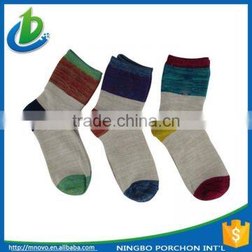 Wholesal custom women colorful polo sock