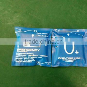 New Arrival 300mAh One-off Power Bank With Micro USB Charge for Cellphones. photo-5