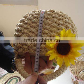 Fashion Design Corn Husk Material ECO-friendly Mini Lady Hand Bag photo-3