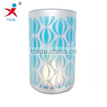 Sprayed hand-painted glass handicraft/glass lampshade/electroplating factory/zibo ice series ground silver plating processing