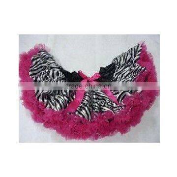 pettiskirt with zebra style Hot Pink Zebra Petti Skirt For Girl's Lovely Posh Style