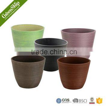 Mini Colorful Round outdoor flower pot