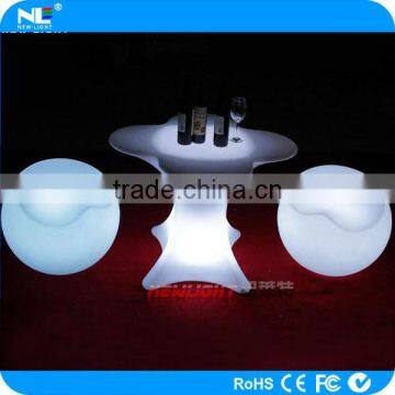 Rechargeable LED light up chair / cheap plastic LED glow chair / illuminated indoor LED light sofa