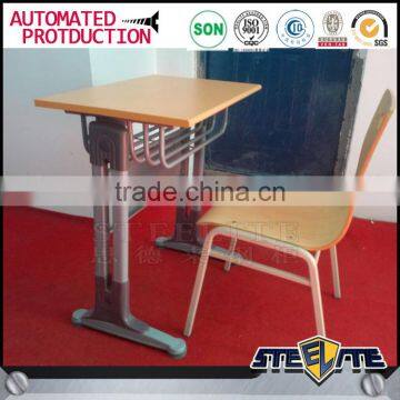 Durable cheap price school furniture student single desk and chair set