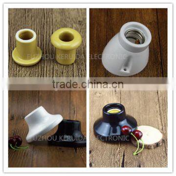 E27 Porcelain Lamp Socket Ceramic Ceiling Lamp Holder photo-6