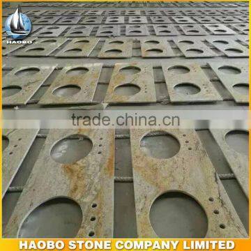 Haobo Stone River Gold Granite Slabs for Kitchen Tops