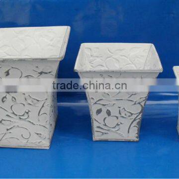 Galvanized Planter,Zinc Planter set of 3 Pcs