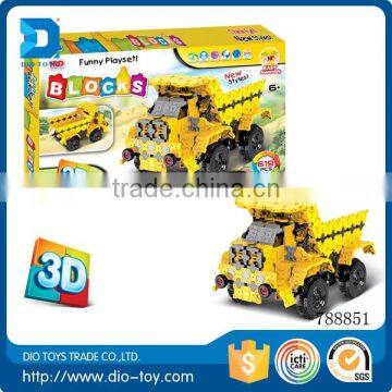 2017 shantou factory wholesale 619pcs diy toy blocks building toy funny bricks for sale