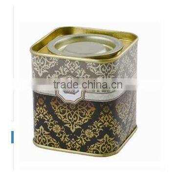Small Square Loose Tea Tin Box photo-3