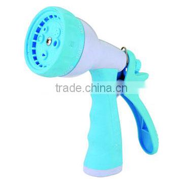 8-pattern plastic trigger garden water hose spray nozzle