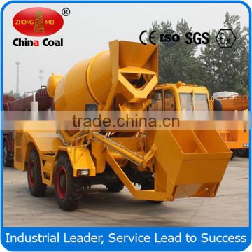 small portable 1cbm slef-loading concrete self loading mixer truck