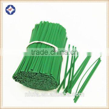 Packaging Materials Single Wire Flat Plastic Coated Twist Tie photo-4