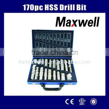 170pc HSS Drill Bit