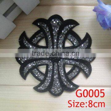 beautiful High quality rhinestone sequin hot fix motif for garment