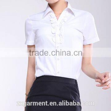 2017 OEM office lady short sleeve shirt