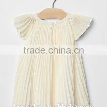 Fancy One Year Old Baby Party Eyelet Flutter Dresses For Baby Girl HSD5050 photo-2