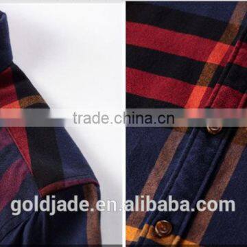 2015 Hot Sale Prints New Design Latest Shirt Designs for Men, Men's High Quality Grid Shirt photo-4