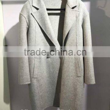 Ladies Handle Long Style 100% Wool Coat for Sring and Fall photo-2