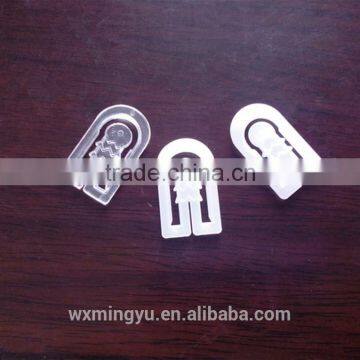 China Shirt U Shape Milk White Plastic Clip For Garment Package