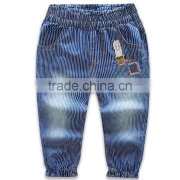 2016 New Design Soft Hand Feeling Applique of Animal Long Jeans for Baby Girl photo-2
