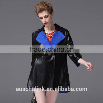 New Arrival Fashion Women Waterproof pu Sexy Leather Jackets Customized photo-3