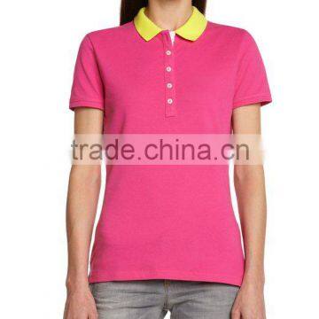 Women's Blank Polo With Cotton & Polyester Blend for Hot Sale on photo-4