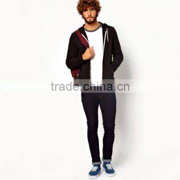Mens Cheap Bulk Wholesale Navi Blue Hoodie Navy Blue Golds Gym Plain Cheap Hoodies OEM for Men photo-4