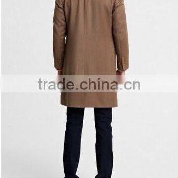 2014 Men Coat Brown Color Slim Fit photo-2