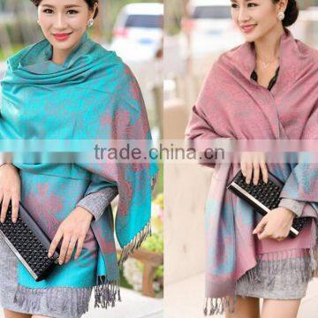 best-selling spring autumn paisley fringe cashmere poncho shawls