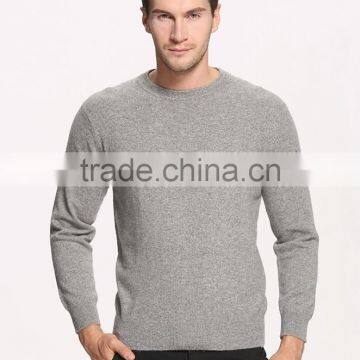 design round neck pullover cashmere sweater men