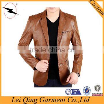 2017 Fashion latest designs wholesale leather jacket clothing pu leather coat