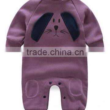 Customized Warm Fleece Winter Baby Rompers Lovely Baby Rompers Wholesale 0-6 Months Baby Rompers photo-3