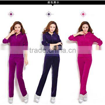 Oem Cheap Customized Women's Slim Fit Tracksuit Running Suit for Women photo-3