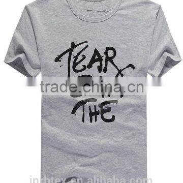 Wording Fancy Printed T-shirt Made in China photo-2