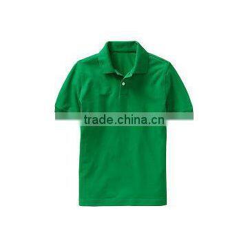 100 percent cotton green polo shirt for men