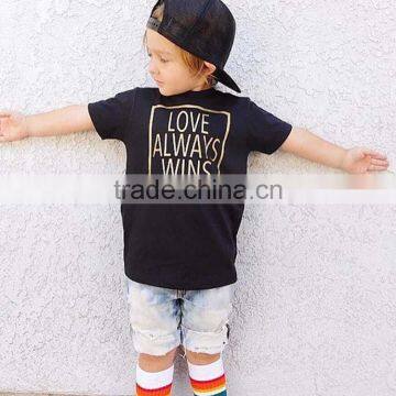 S17517A 2017 Summer Boys Letter Printed t-shirt baby boy clothes