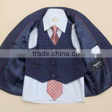 New Style Tie Box Pattern Factory Low Price High Quality Boy Suit photo-6
