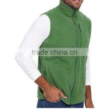 Newest Basic Fit Fleece Vest Secure-zip 100% Polyester Micro Fleece Popular Hottest Christmas SPORT VEST for Men photo-3